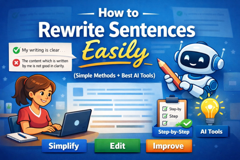 how to rewrite sentences easily for beginners
